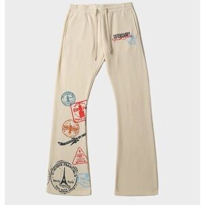 GLOBETROTTER SWEATS IN BEIGE